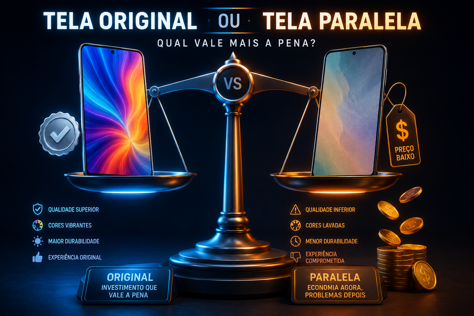 Balança das Telas Original ou Paralela