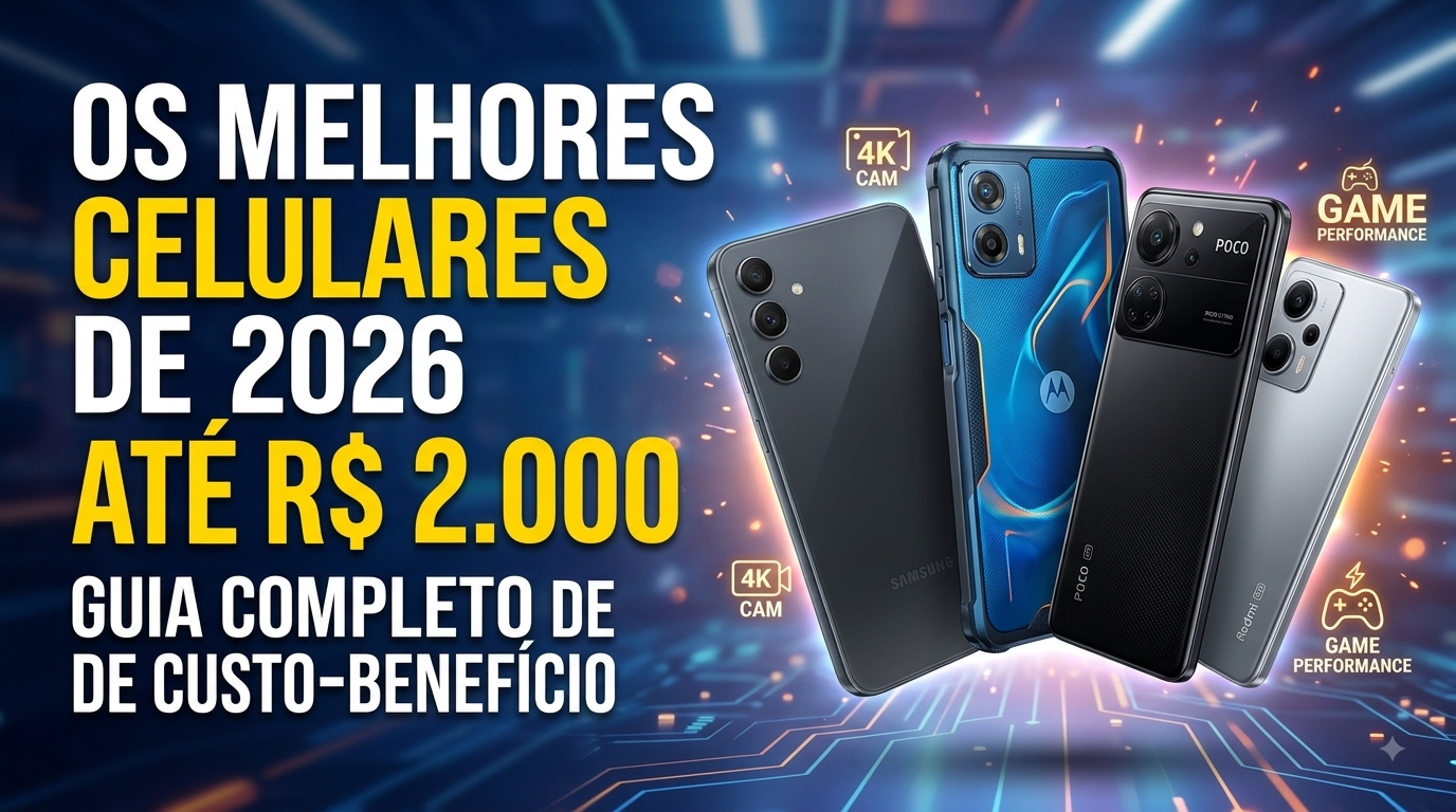 Os Melhores Celulares até 2000 para Comprar em 2026