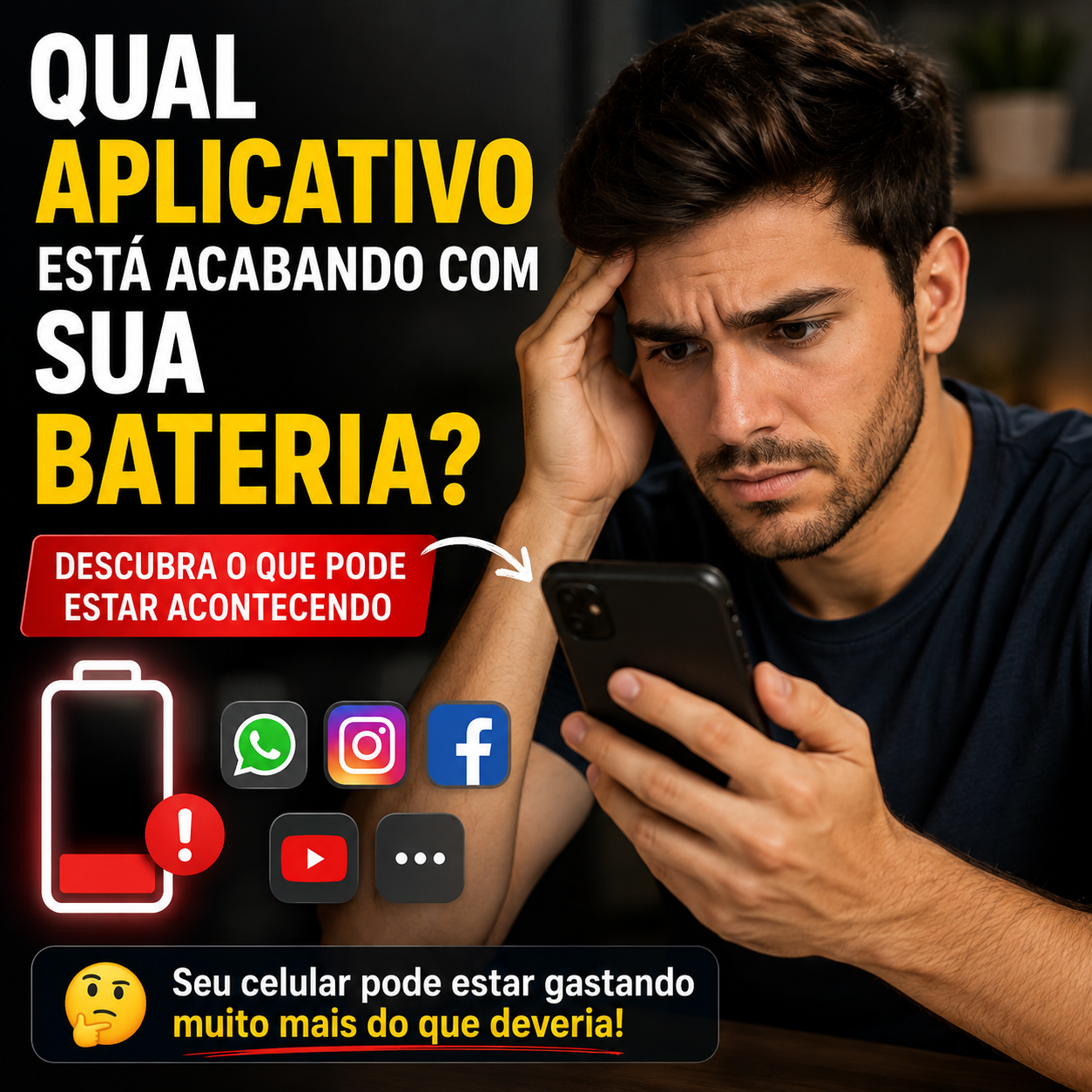 Qual Aplicativo Está Acabando com Sua Bateria