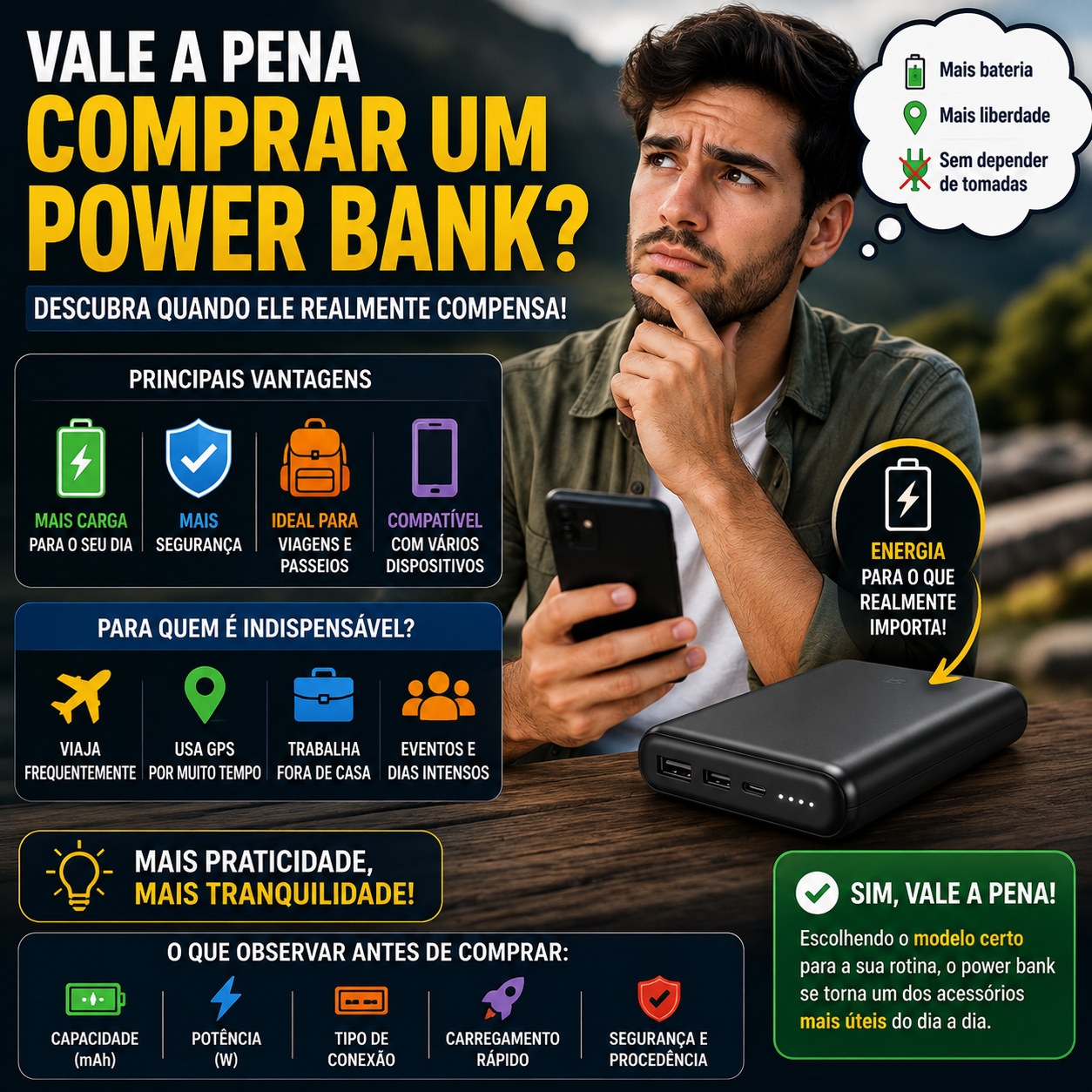 Vale a Pena Comprar um Power Bank