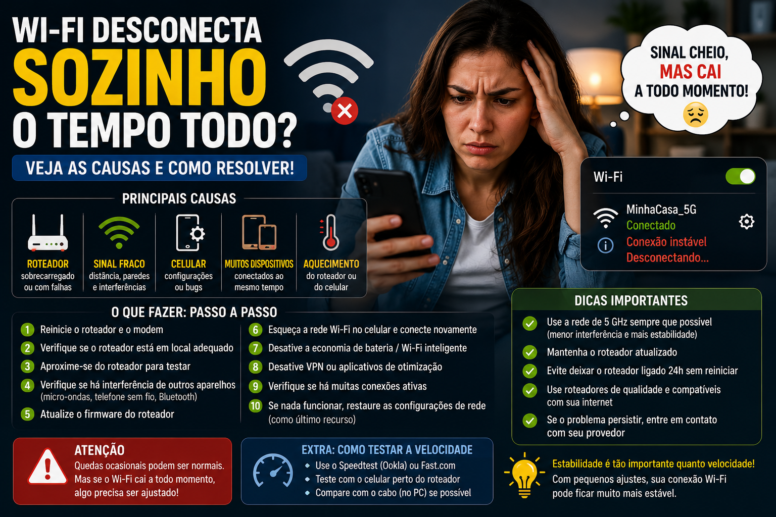 Wi-Fi desconecta sozinho o tempo todo Veja as principais causas e como resolver