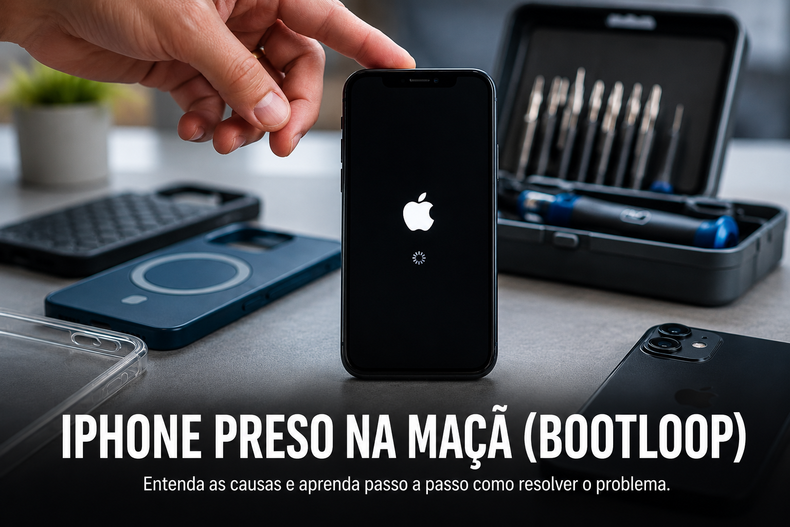 iPhone preso na maçã como resolver o bootloop